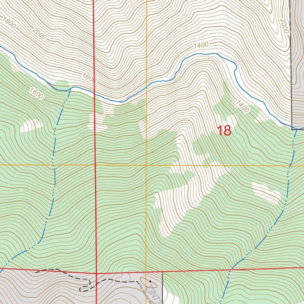 Hall Ridge, CA FSTopo Legacy Map by US Forest Service - Topo | Avenza Maps
