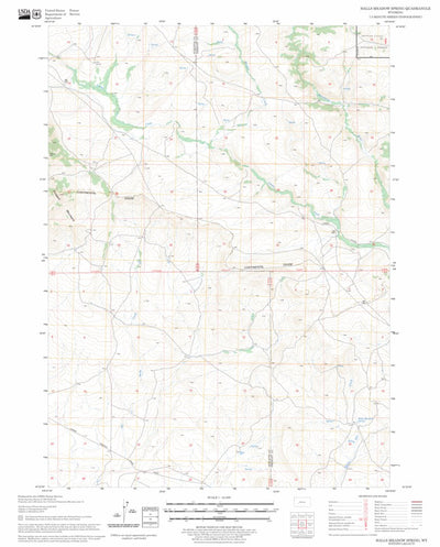 US Forest Service - Topo Halls Meadow Spring, WY FSTopo Legacy digital map