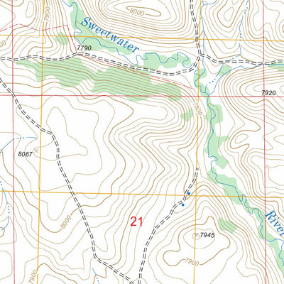 US Forest Service - Topo Halls Meadow Spring, WY FSTopo Legacy digital map