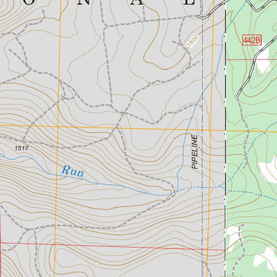 US Forest Service - Topo Hallton, PA FSTopo Legacy digital map