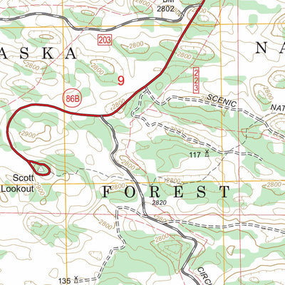 US Forest Service - Topo Halsey, NE FSTopo Legacy digital map
