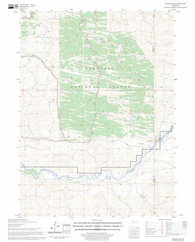 US Forest Service - Topo Halsey SE, NE FSTopo Legacy digital map