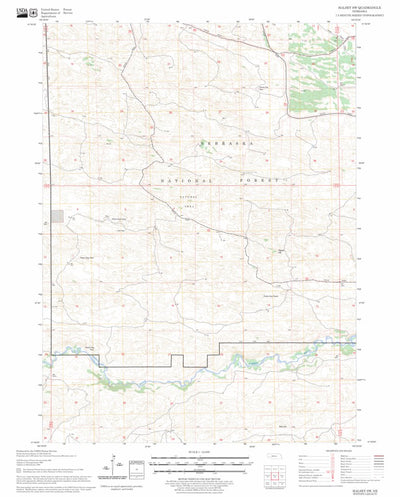 US Forest Service - Topo Halsey SW, NE FSTopo Legacy digital map