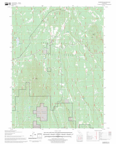 US Forest Service - Topo Hambone, CA FSTopo Legacy digital map
