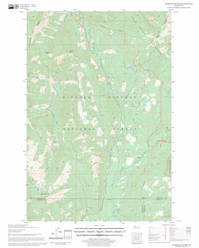 US Forest Service - Topo Hamilton Buttes, WA FSTopo Legacy digital map
