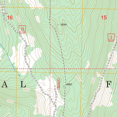 US Forest Service - Topo Hamilton Buttes, WA FSTopo Legacy digital map