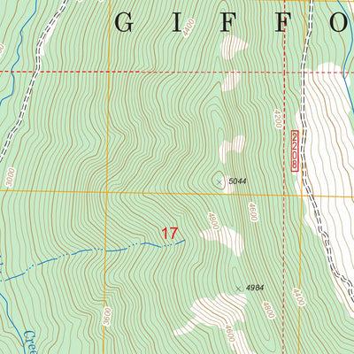 US Forest Service - Topo Hamilton Buttes, WA FSTopo Legacy digital map