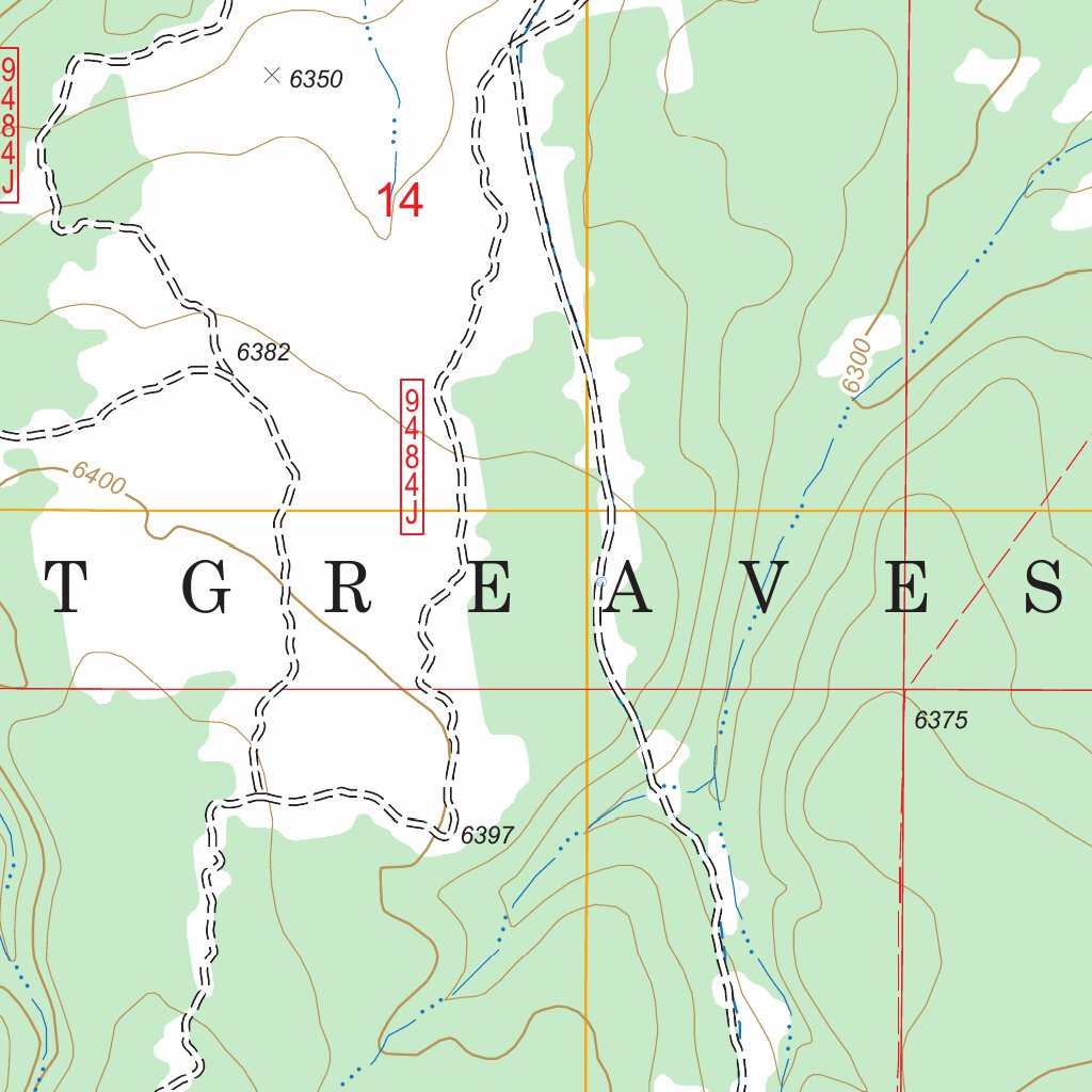 Hamilton Crossing, AZ FSTopo Legacy Map by US Forest Service - Topo ...