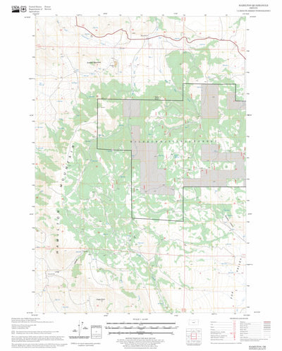 US Forest Service - Topo Hamilton, OR FSTopo Legacy digital map