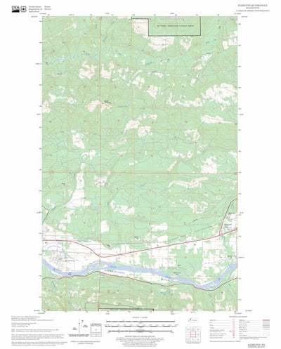 US Forest Service - Topo Hamilton, WA FSTopo Legacy digital map
