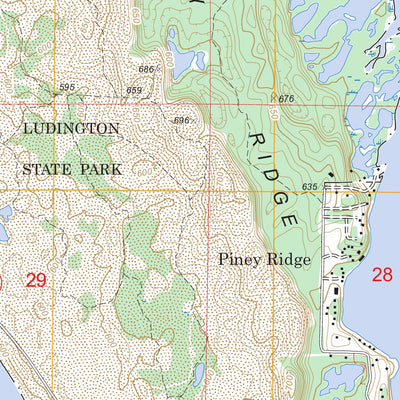 US Forest Service - Topo Hamlin Lake, MI FSTopo Legacy digital map