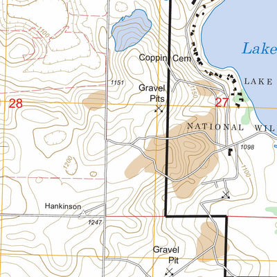 US Forest Service - Topo Hankinson, ND FSTopo Legacy digital map
