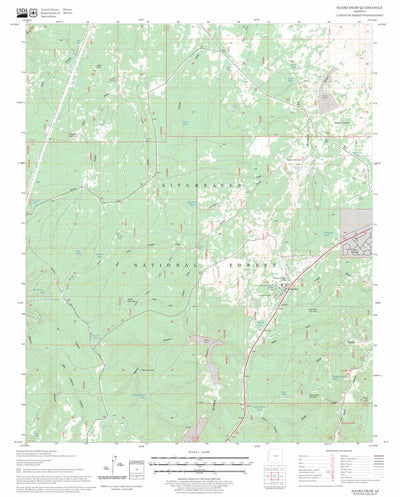 US Forest Service - Topo Hanks Draw, AZ FSTopo Legacy digital map