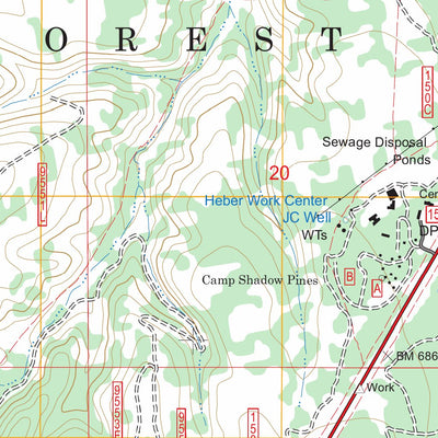 US Forest Service - Topo Hanks Draw, AZ FSTopo Legacy digital map