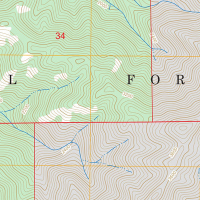 US Forest Service - Topo Hanland Peak, CA FSTopo Legacy digital map