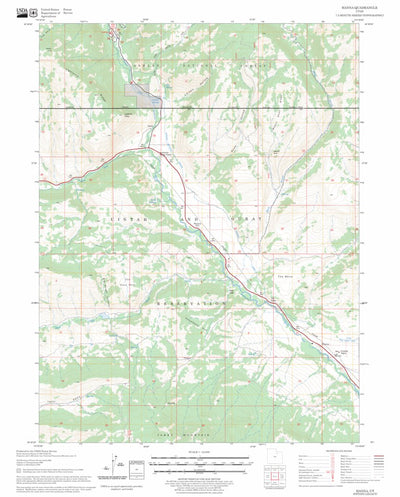 US Forest Service - Topo Hanna, UT FSTopo Legacy digital map