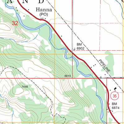 US Forest Service - Topo Hanna, UT FSTopo Legacy digital map
