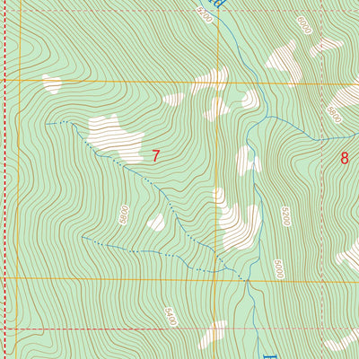 US Forest Service - Topo Hanover Mountain, ID FSTopo Legacy digital map