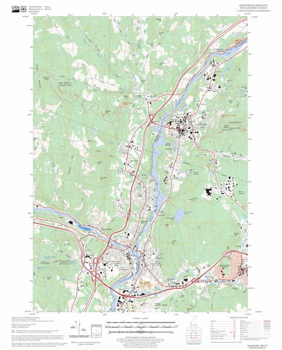 US Forest Service - Topo Hanover, NH - VT FSTopo Legacy digital map