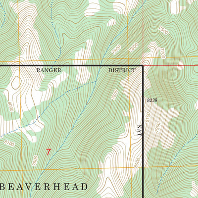 US Forest Service - Topo Hansen Ranch, MT FSTopo Legacy digital map