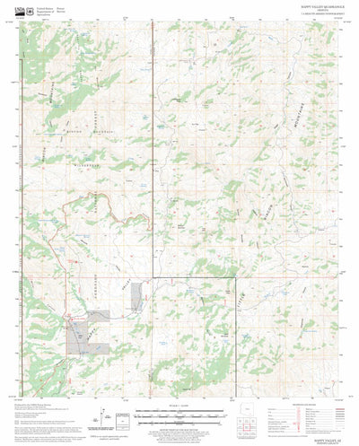 US Forest Service - Topo Happy Valley, AZ FSTopo Legacy digital map