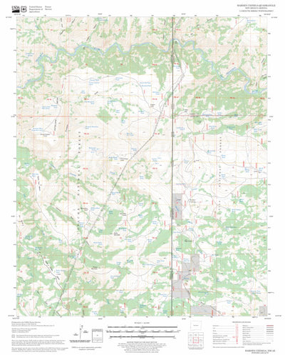 US Forest Service - Topo Harden Cienega, NM - AZ FSTopo Legacy digital map