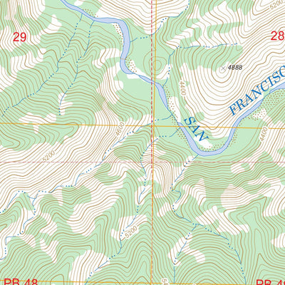 US Forest Service - Topo Harden Cienega, NM - AZ FSTopo Legacy digital map