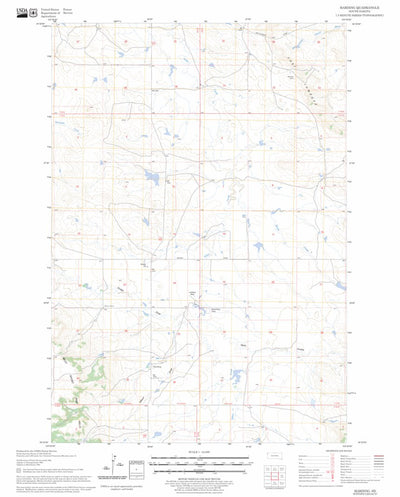 US Forest Service - Topo Harding, SD FSTopo Legacy digital map
