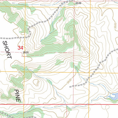 US Forest Service - Topo Harding, SD FSTopo Legacy digital map