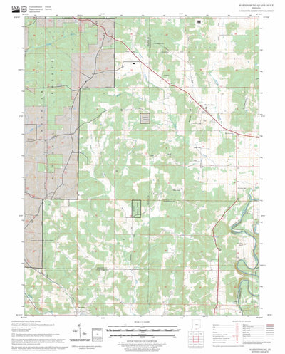 US Forest Service - Topo Hardinsburg, IN FSTopo Legacy digital map
