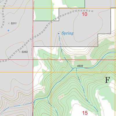 US Forest Service - Topo Harl Butte, OR FSTopo Legacy digital map