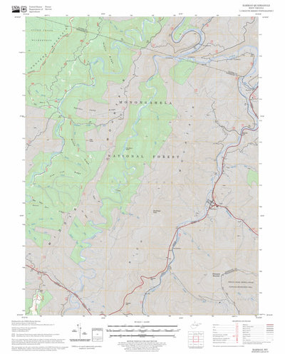 US Forest Service - Topo Harman, WV FSTopo Legacy digital map