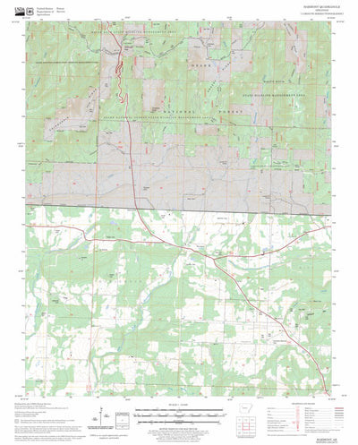 US Forest Service - Topo Harmony, AR FSTopo Legacy digital map