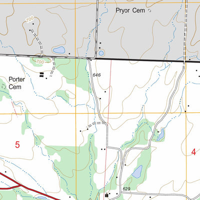 US Forest Service - Topo Harmony, AR FSTopo Legacy digital map