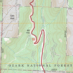 US Forest Service - Topo Harmony, AR FSTopo Legacy digital map