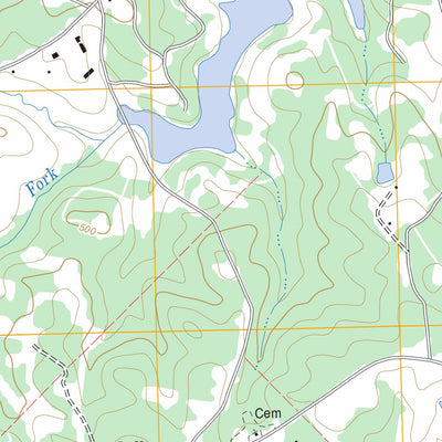 US Forest Service - Topo Harmony, GA FSTopo Legacy digital map