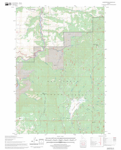 US Forest Service - Topo Harpster, ID FSTopo Legacy digital map