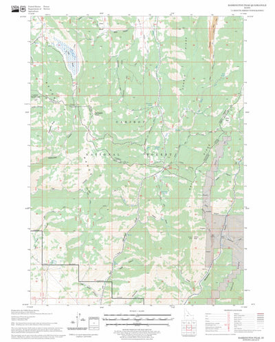 US Forest Service - Topo Harrington Peak, ID FSTopo Legacy digital map