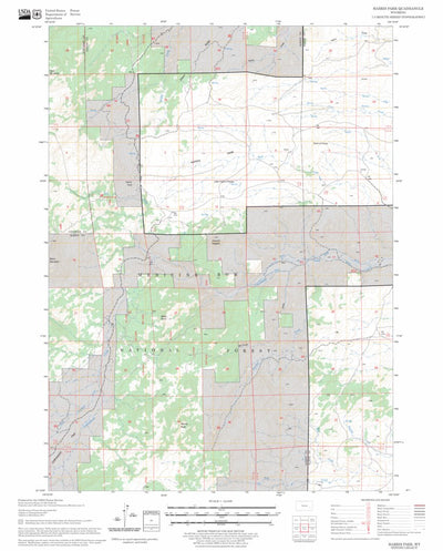 US Forest Service - Topo Harris Park, WY FSTopo Legacy digital map