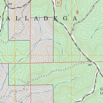 US Forest Service - Topo Harrisburg, AL FSTopo Legacy digital map