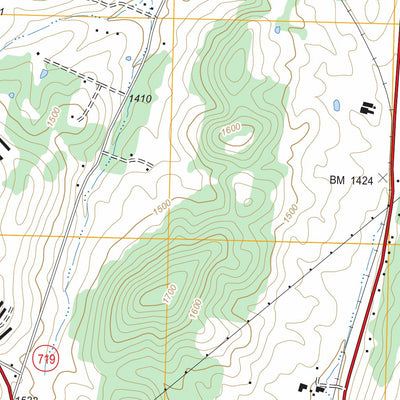 US Forest Service - Topo Harrisonburg, VA FSTopo Legacy digital map