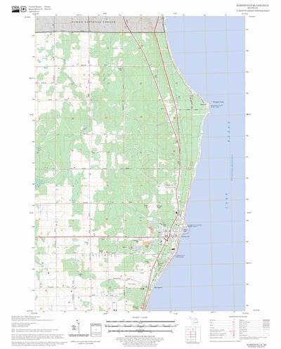 US Forest Service - Topo Harrisville, MI FSTopo Legacy digital map