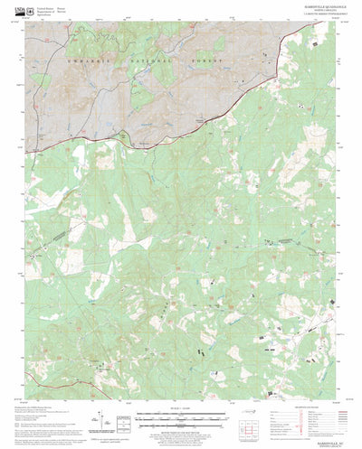 US Forest Service - Topo Harrisville, NC FSTopo Legacy digital map
