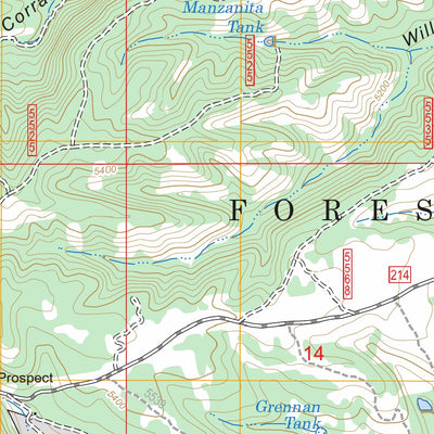 US Forest Service - Topo Harshaw, AZ FSTopo Legacy digital map