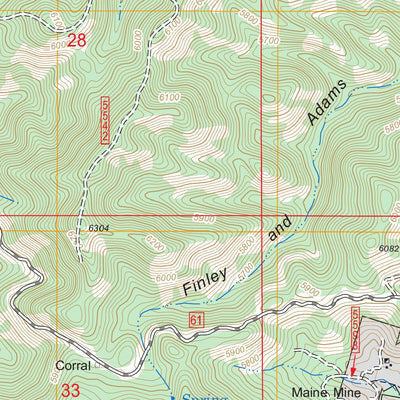 US Forest Service - Topo Harshaw, AZ FSTopo Legacy digital map