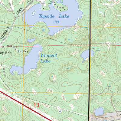 US Forest Service - Topo Hart Lake, WI FSTopo Legacy digital map