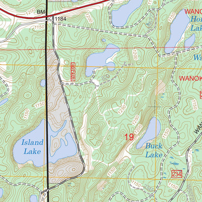 US Forest Service - Topo Hart Lake, WI FSTopo Legacy digital map