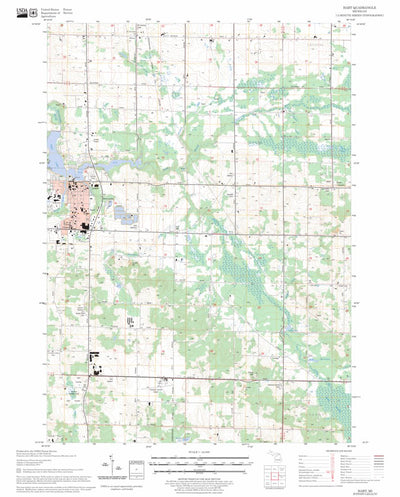 US Forest Service - Topo Hart, MI FSTopo Legacy digital map