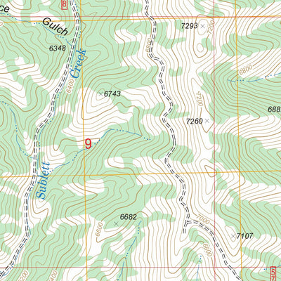 US Forest Service - Topo Hartley Peak, ID FSTopo Legacy digital map