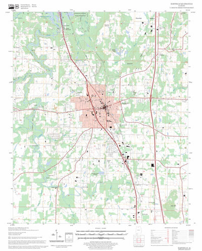 US Forest Service - Topo Hartselle, AL FSTopo Legacy digital map